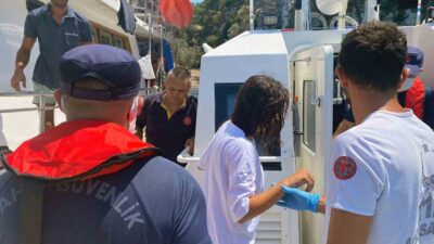 MUĞLA’NIN FETHİYE İLÇESİ AÇIKLARINDA SEYREDEN