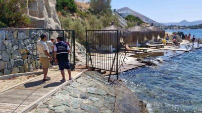 MUĞLA’NIN BODRUM İLÇESİNDE SAHİLE YAPILAN