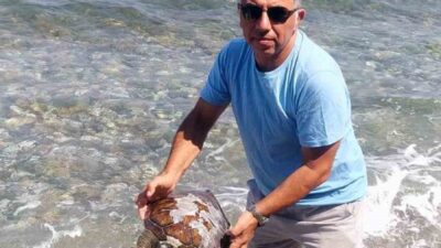 MUĞLA’NIN DATÇA İLÇESİNDE YAVRU CARETTA