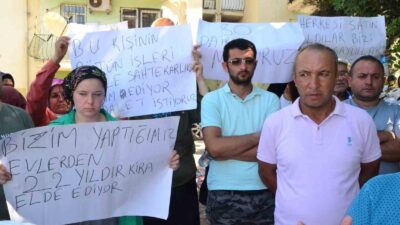 FETHİYE'DE 53 KOOPERATİF ÜYESİ EYLEM