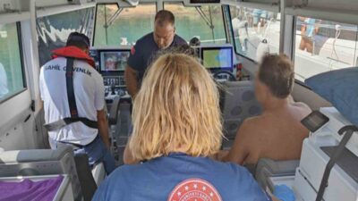 MUĞLA’NIN MARMARİS İLÇESİ AÇIKLARINDA SEYREDEN