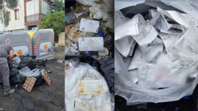 MUĞLA’NIN BODRUM İLÇESİNDE KONTEYNER KENARLARINA