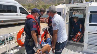 MUĞLA’NIN MARMARİS İLÇESİ AÇIKLARINDA SEYREDEN