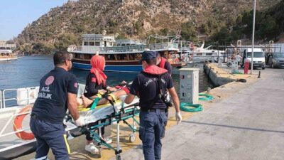 GEZİ TEKNESİNDE YARALANAN VATANDAŞ TAHLİYE