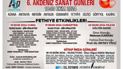 FETHİYE’DE 6. AKDENİZ SANAT GÜNLERİ