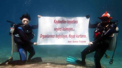DALGIÇLARDAN DENİZ ALTINDA ORGAN BAĞIŞI