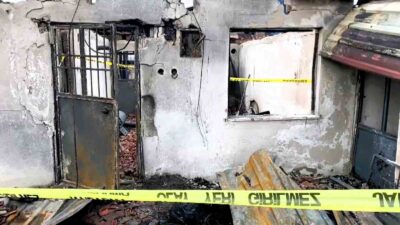 DENİZLİ'NİN TAVAS İLÇESİNDE YANGINDA HARABEYE