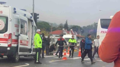 MUĞLA’DA BİSİKLETİ İLE YOLUN KARŞISINDAKİ