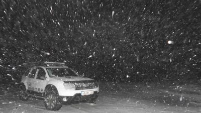 MUĞLA’DA GÖKTEPE DAĞI BEYAZA BÜRÜNDÜ