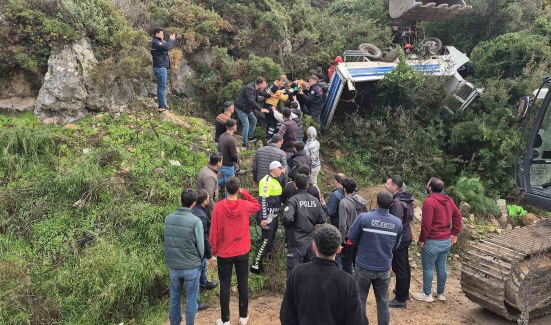 MUĞLA’NIN BODRUM İLÇESİNDE KAMYONETİN