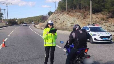 MUĞLA’DA MOTOSİKLET DENETİMLERİNDE 71 SÜRÜCÜYE