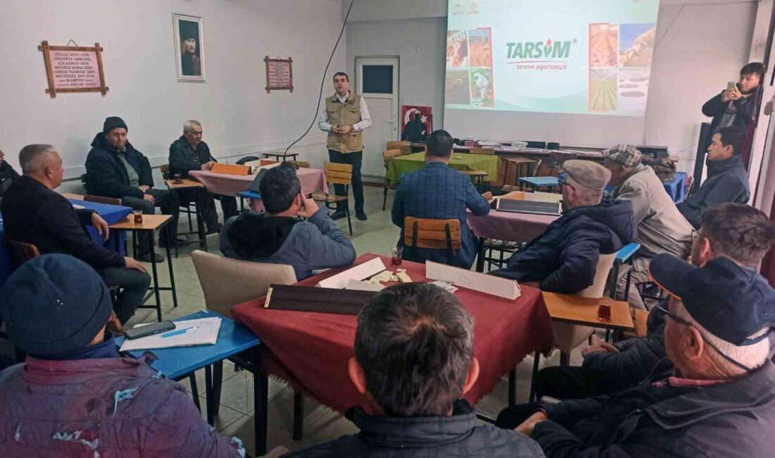 Çiftçilere tarım sigortası bilgilendirmesi Küresel iklim değişiklikleri nedeniyle