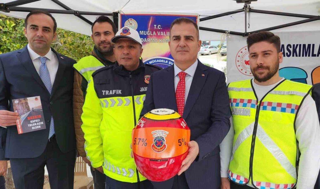 Jandarmadan ‘Güvenlik Kask’ bilgilendirmesi Muğla’da tescilli araç sayısında