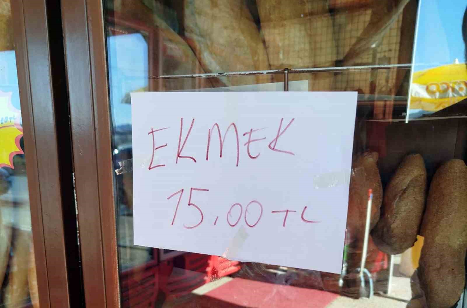Ortaca’da ekmek 15 lira oldu
