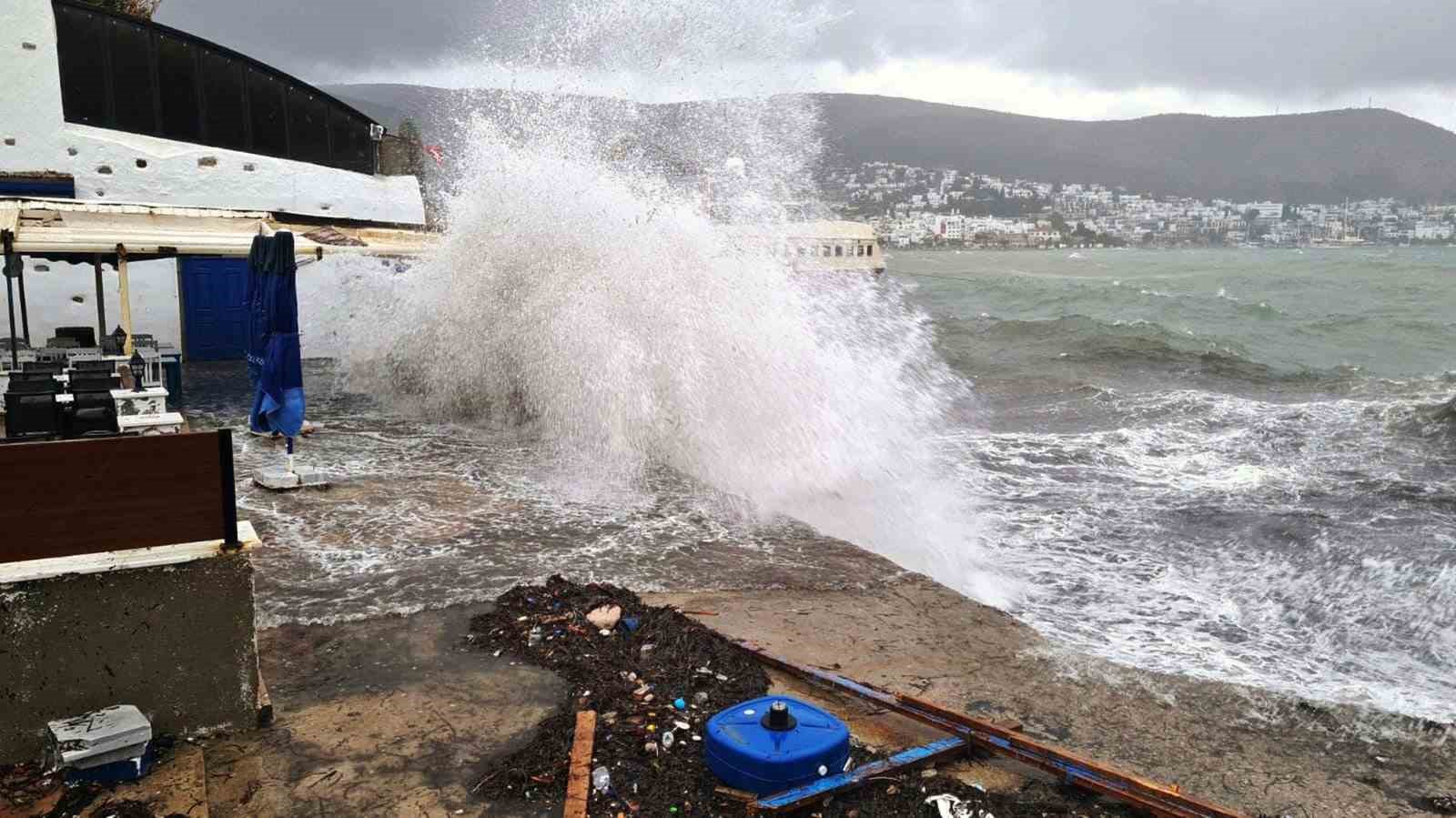 Bodrum-Kaş arasında fırtına uyarısı Meteoroloji 4. Bölge Müdürlüğü