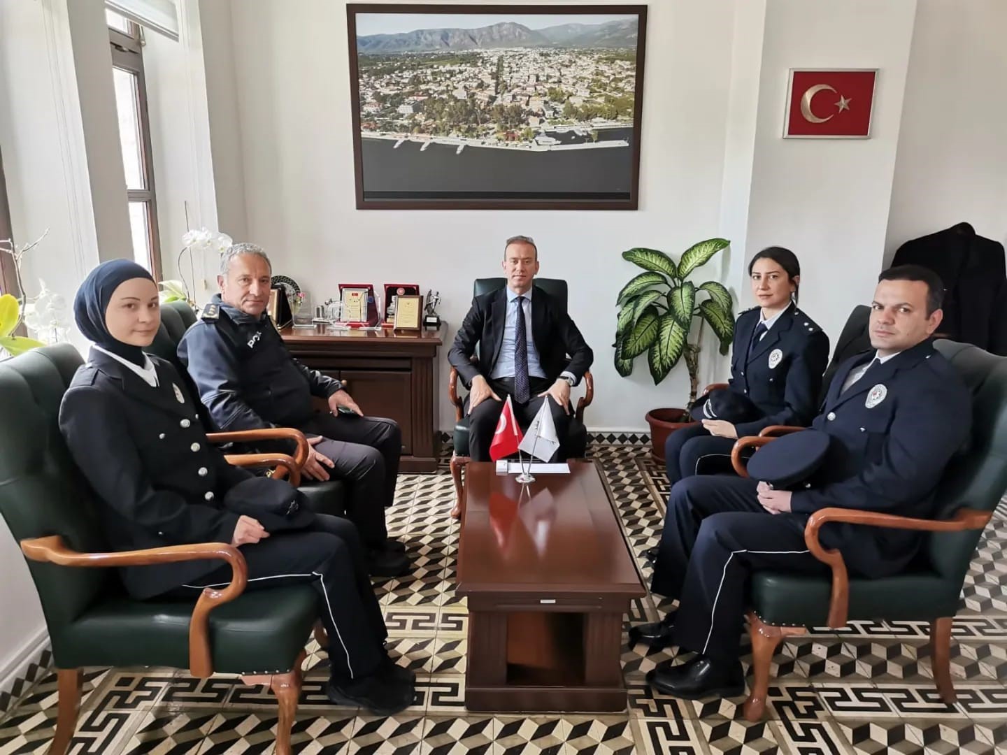 Köyceğiz İlçe Emniyet Müdürlüğü’nden Kaymakam Maslak’a ziyaret Muğla’nın Köyceğiz ilçesinde Emniyet