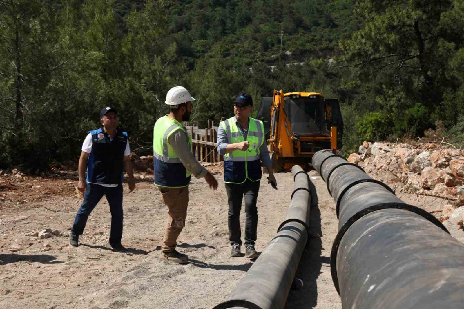 Bodrum’da arızalı su isale hatlarının 3 bin 200 metresi yenilendi Muğla Büyükşehir Belediyesi tarafından