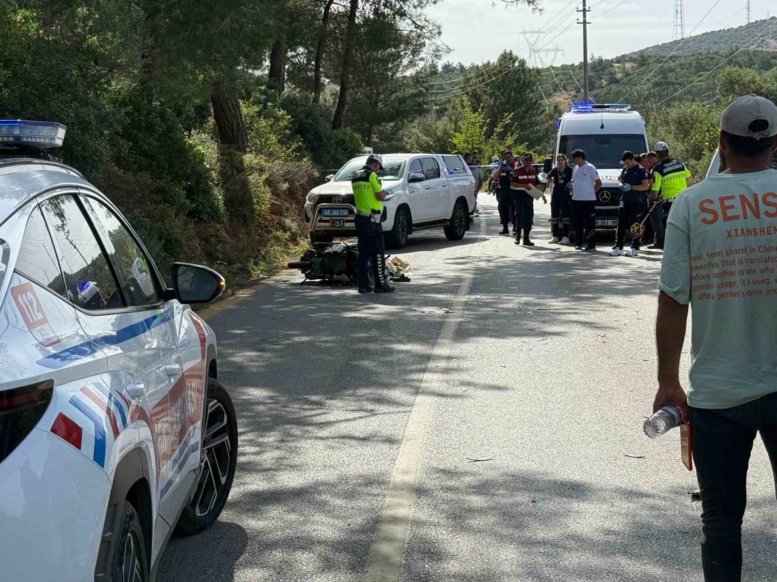 Bodrum’da feci kaza: 1 ölü, 1 yaralı Muğla’nın Bodrum ilçesinde önündeki