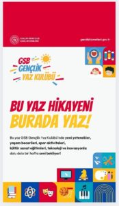 GSB gençlik yaz okulu bu yaz daha renkli başlıyor
