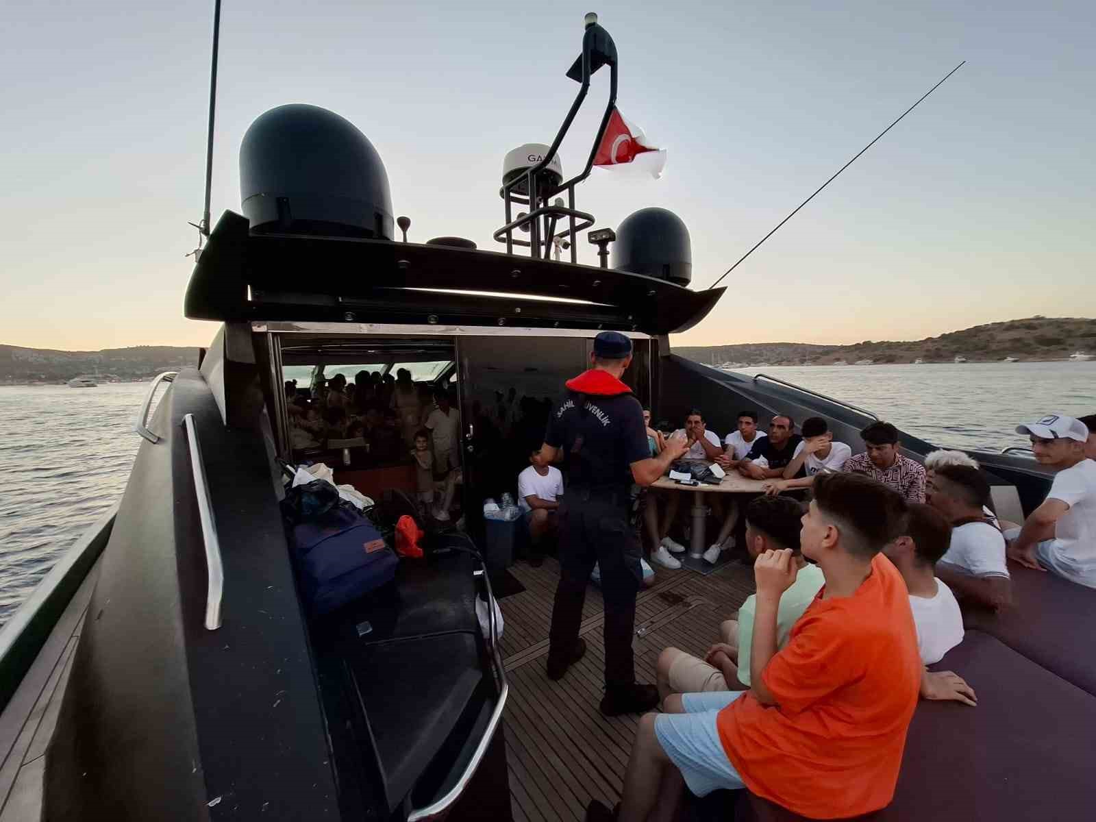 Muğla’nın Bodrum ilçesi açıklarındaki