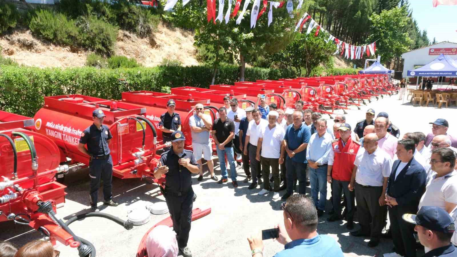 Muğla Büyükşehir’den kırsal mahallelere 25 yangın tankeri Muğla Büyükşehir Belediyesi, yangın