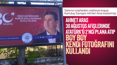 Ahmet Aras 30 Ağustos kutlamalarında Atatürk’ü 2’nci plana attı
