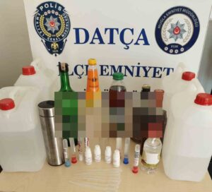 Datça’da kaçak alkol operasyonu
