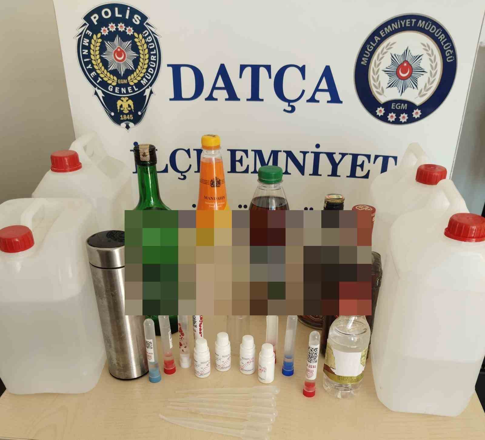 Datça’da kaçak alkol operasyonu Datça İlçe Emniyet Müdürlüğü