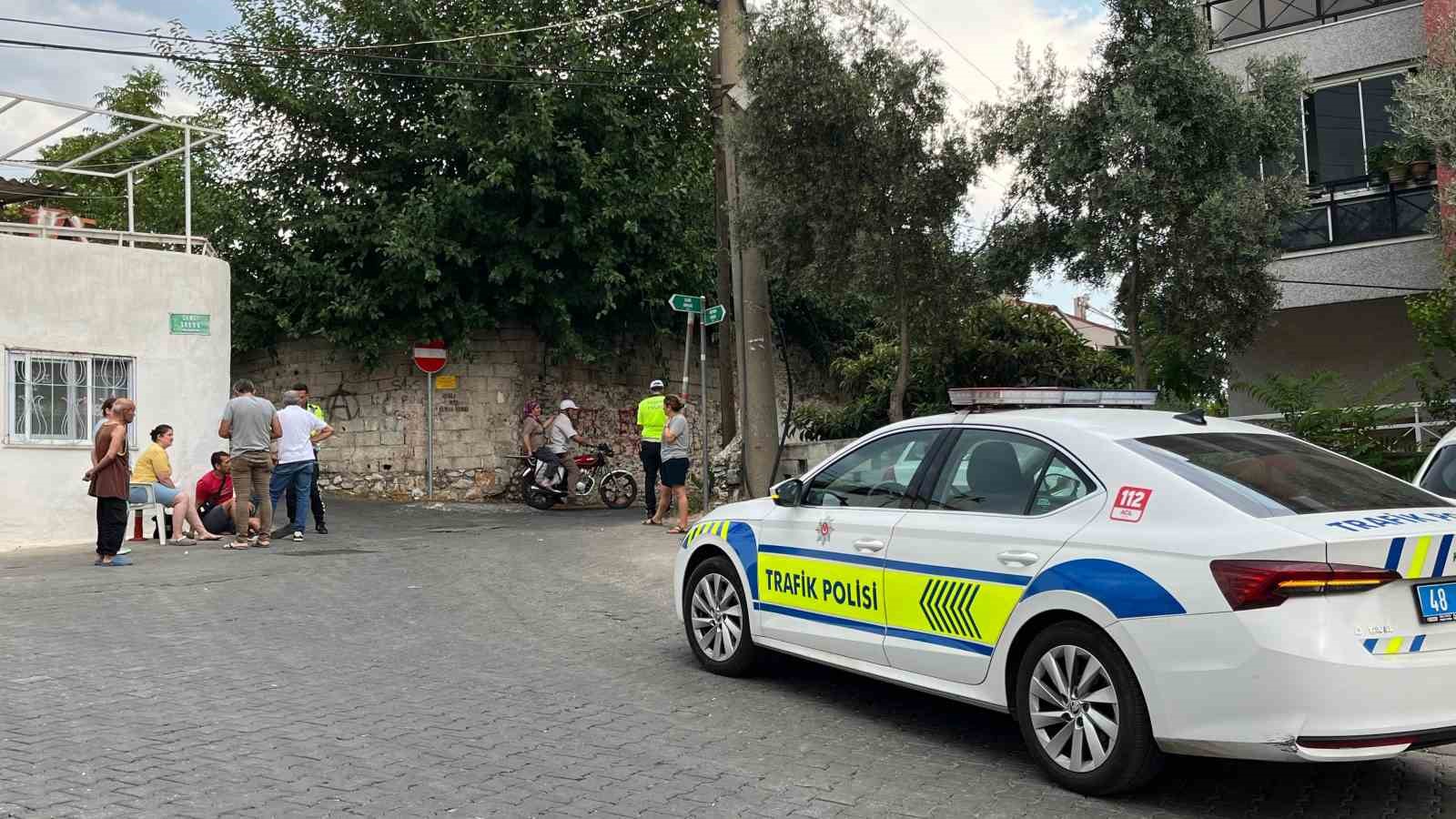 Muğla’nın Menteşe ilçesinde otomobil