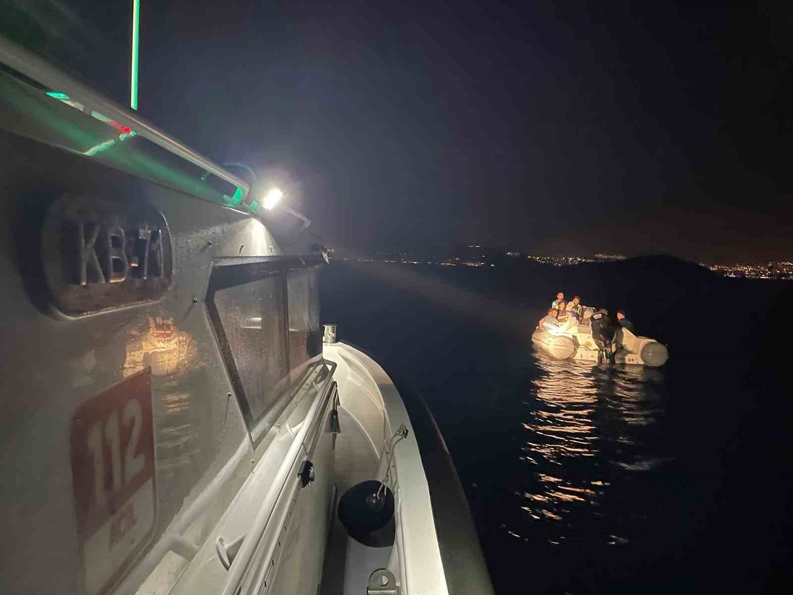Muğla’nın Bodrum ilçesinde denizde