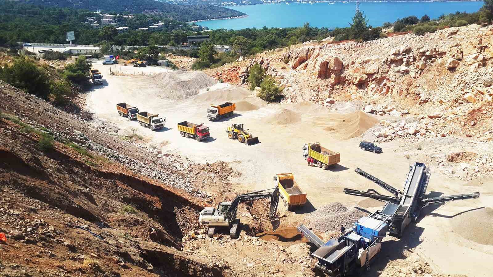 Hafriyat kamyonları uydudan takip ediliyor Muğla Büyükşehir Belediyesi, hafriyat