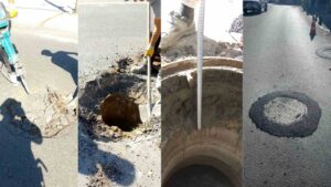 Bodrum’da yol altında kalan bacalar yükseltiliyor