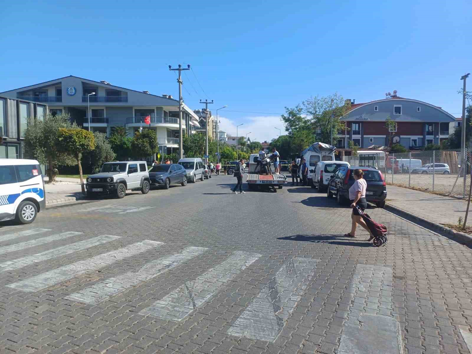 Muğla’nın Marmaris ilçesinde motosikleti