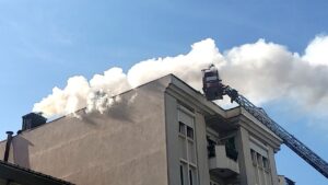 Menteşe’de baca yangını paniğe neden oldu