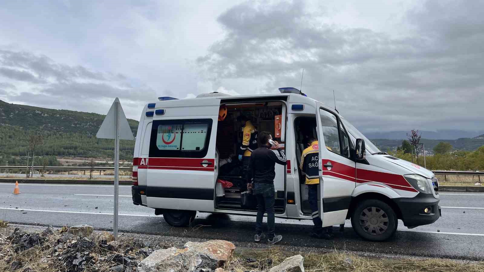 Muğla çevre yolunda yağış