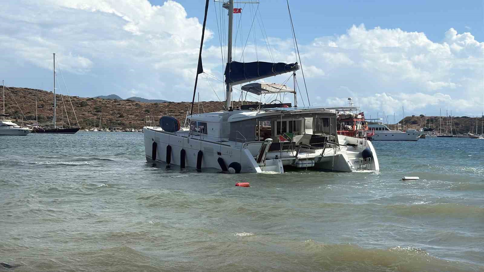 Muğla’nın Bodrum ilçesinde rüzgarın