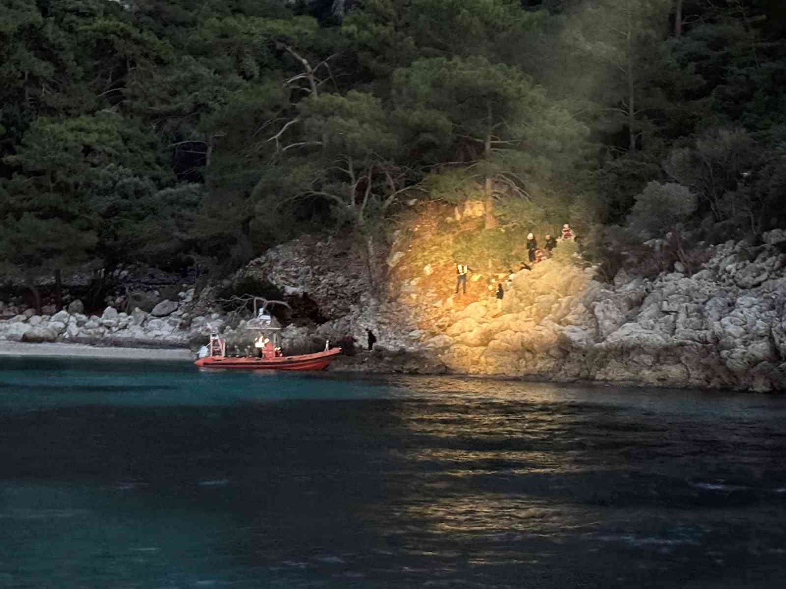 Muğla’nın Fethiye ilçesinde karadan