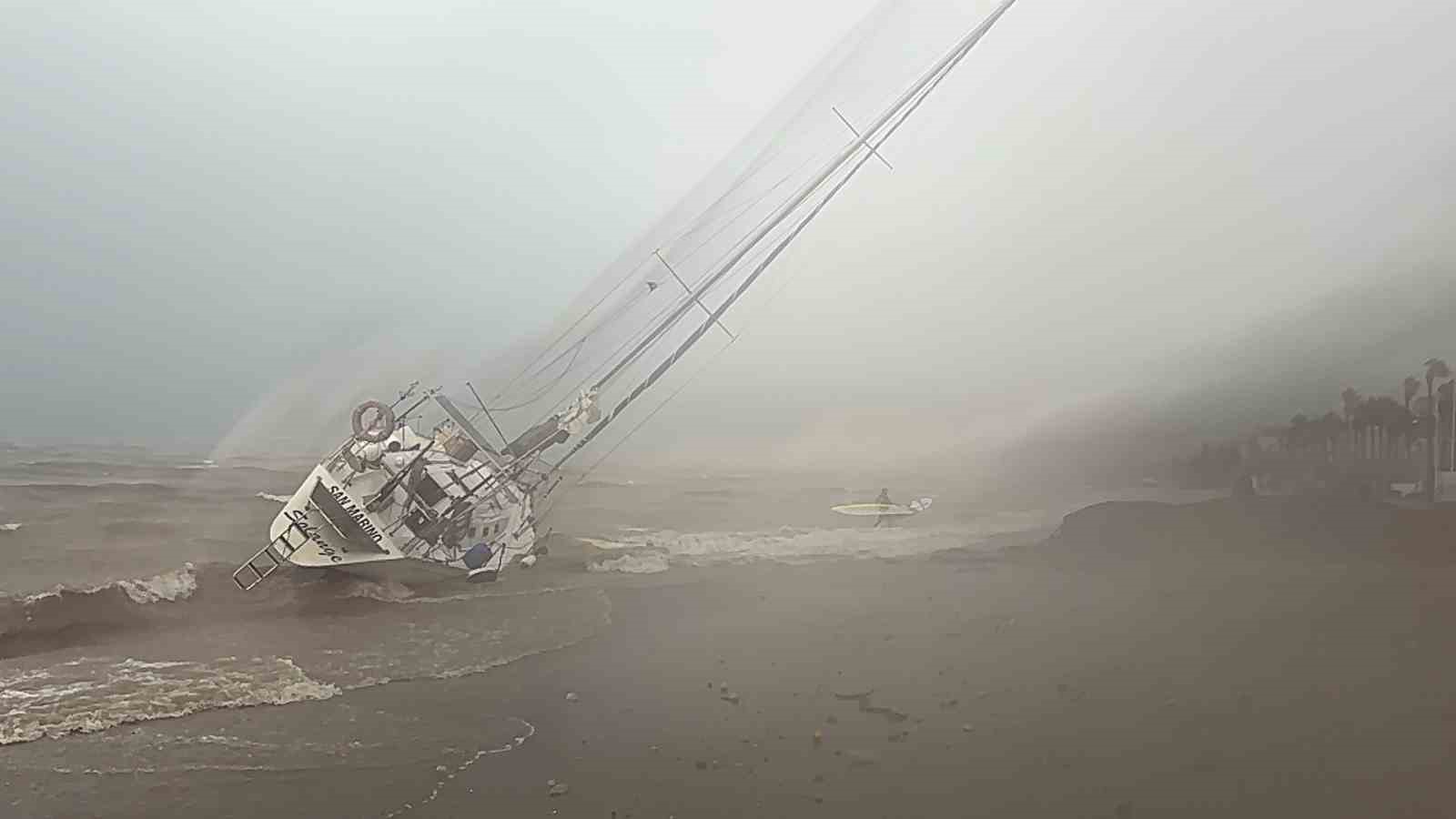 Marmaris’te etkili olan şiddetli