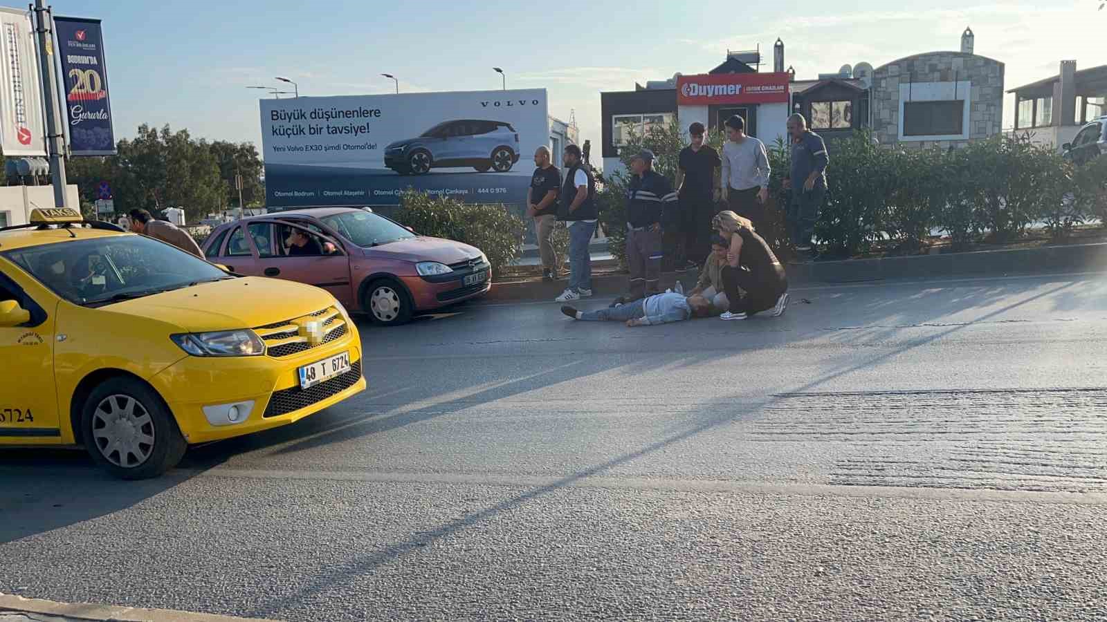 Muğla’nın Bodrum ilçesinde otomobilin