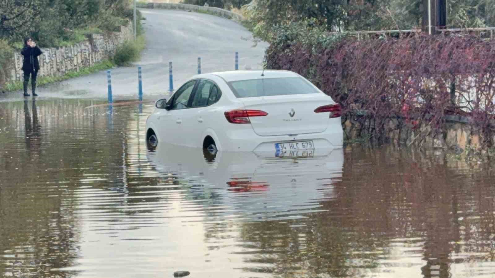 Muğla’nın Bodrum ilçesinde gece