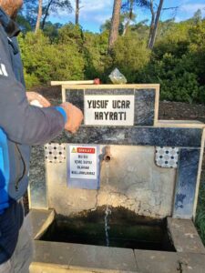 Datça’daki beş çeşmeye “Su içilemez” uyarısı