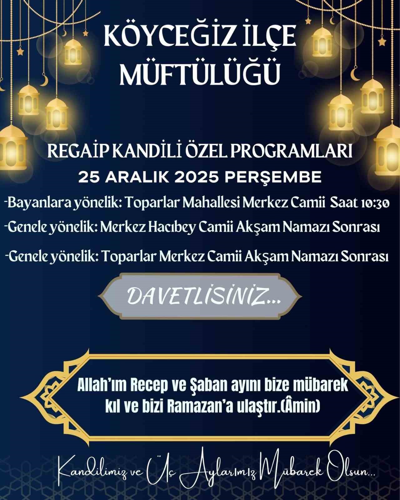 Muğla’nın Köyceğiz ilçesinde Ramazan-ı