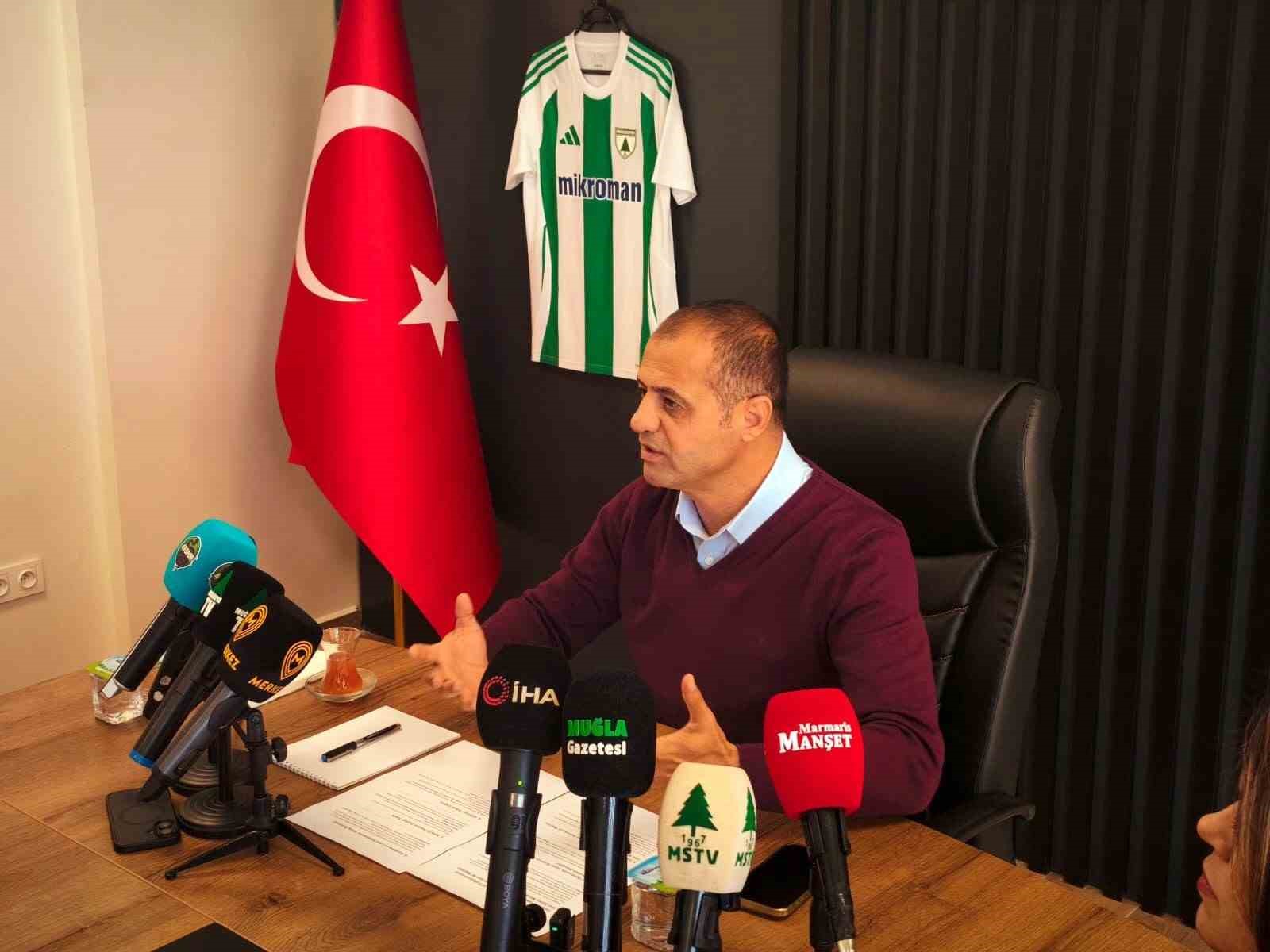 Muğlaspor Başkanı Menaf Kıyanç,