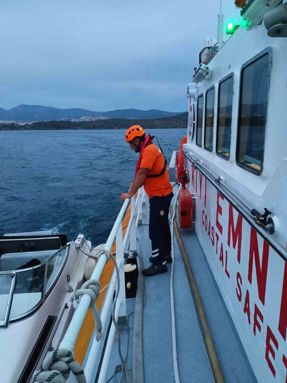 Muğla’nın Bodrum ilçesi açıklarında su