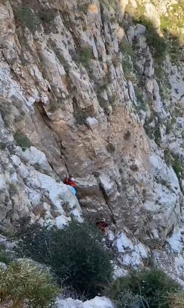 Muğla’nın Fethiye ilçesinde kayalık