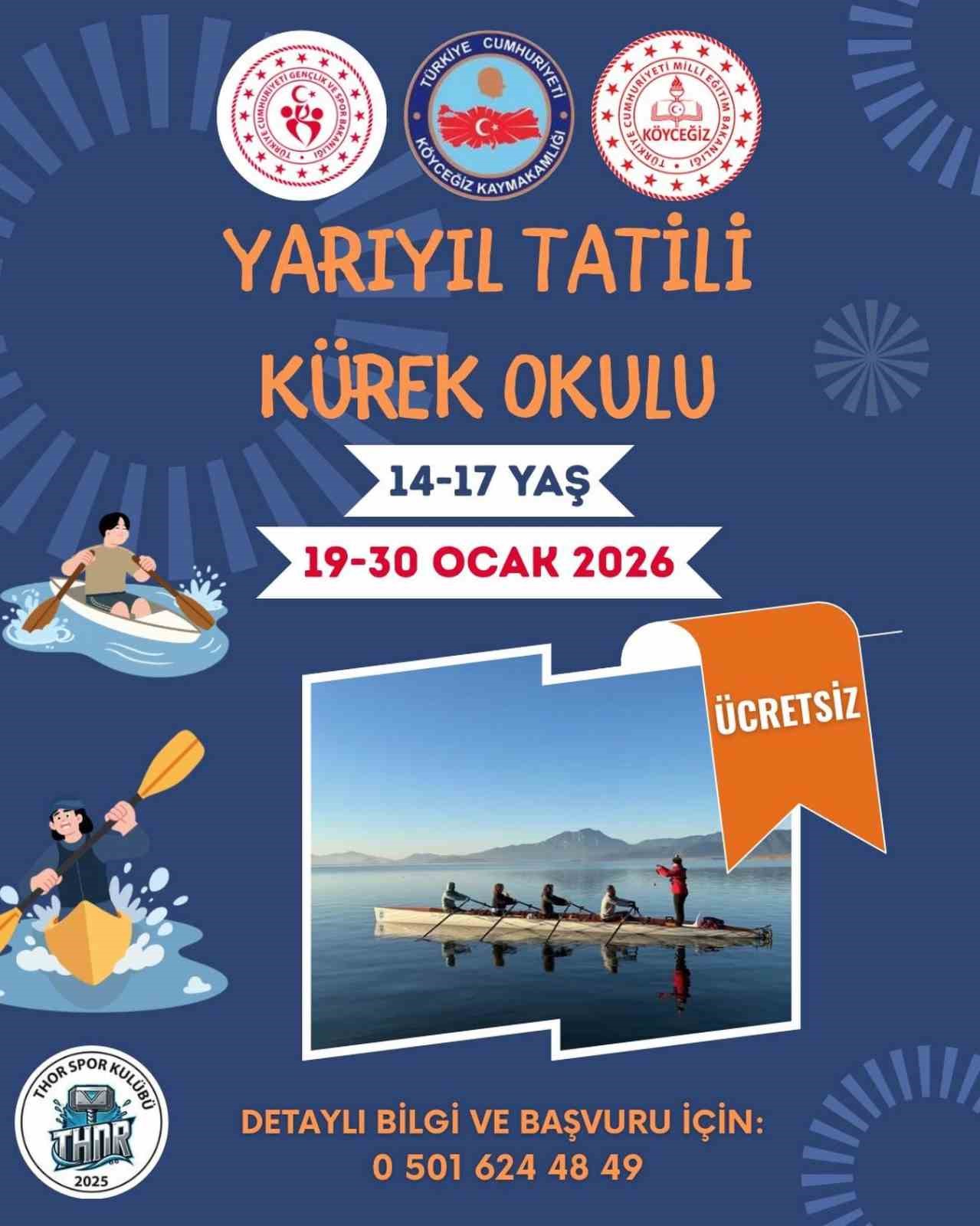 Muğla’nın Köyceğiz ilçesinde öğrencilerin yarıyıl