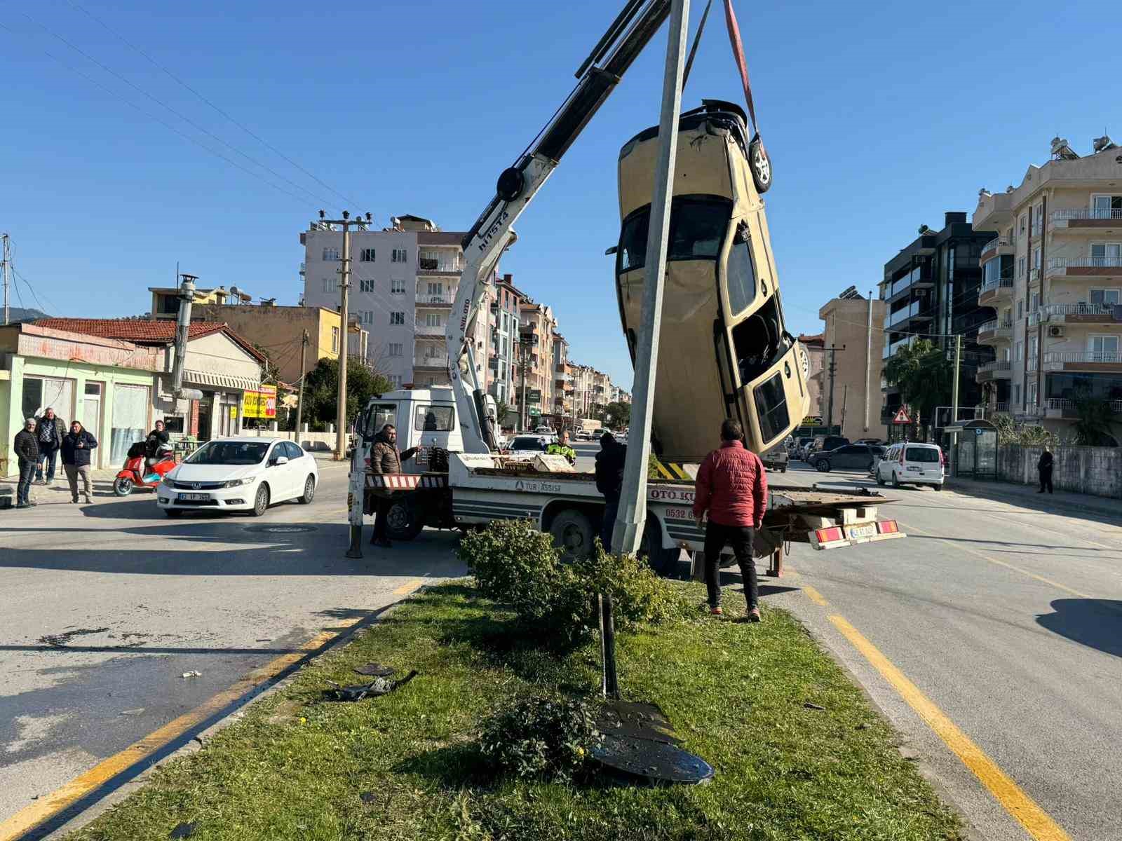 Muğla’nın Ortaca ilçesinde otomobille