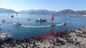 Atatürk’ün Marmaris’e gelişinin 91. yıl dönümü törenlerle anıldı