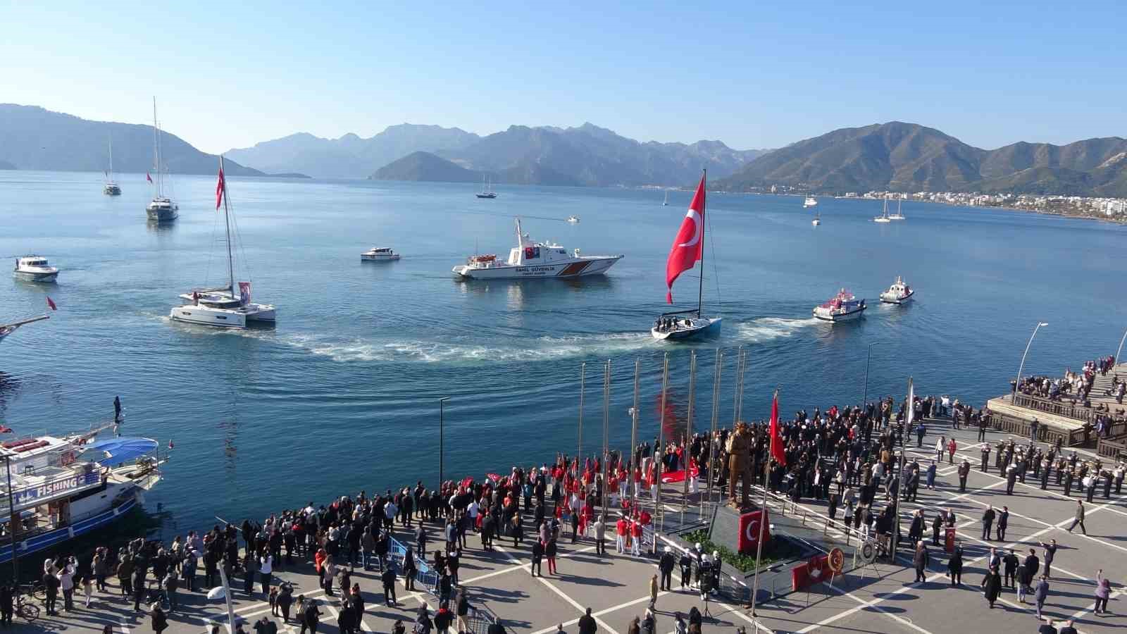 Atatürk’ün Marmaris’e gelişinin 91’inci yıl