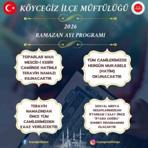 Köyceğiz’de Ramazan ayına uygun programlar düzenlenecek